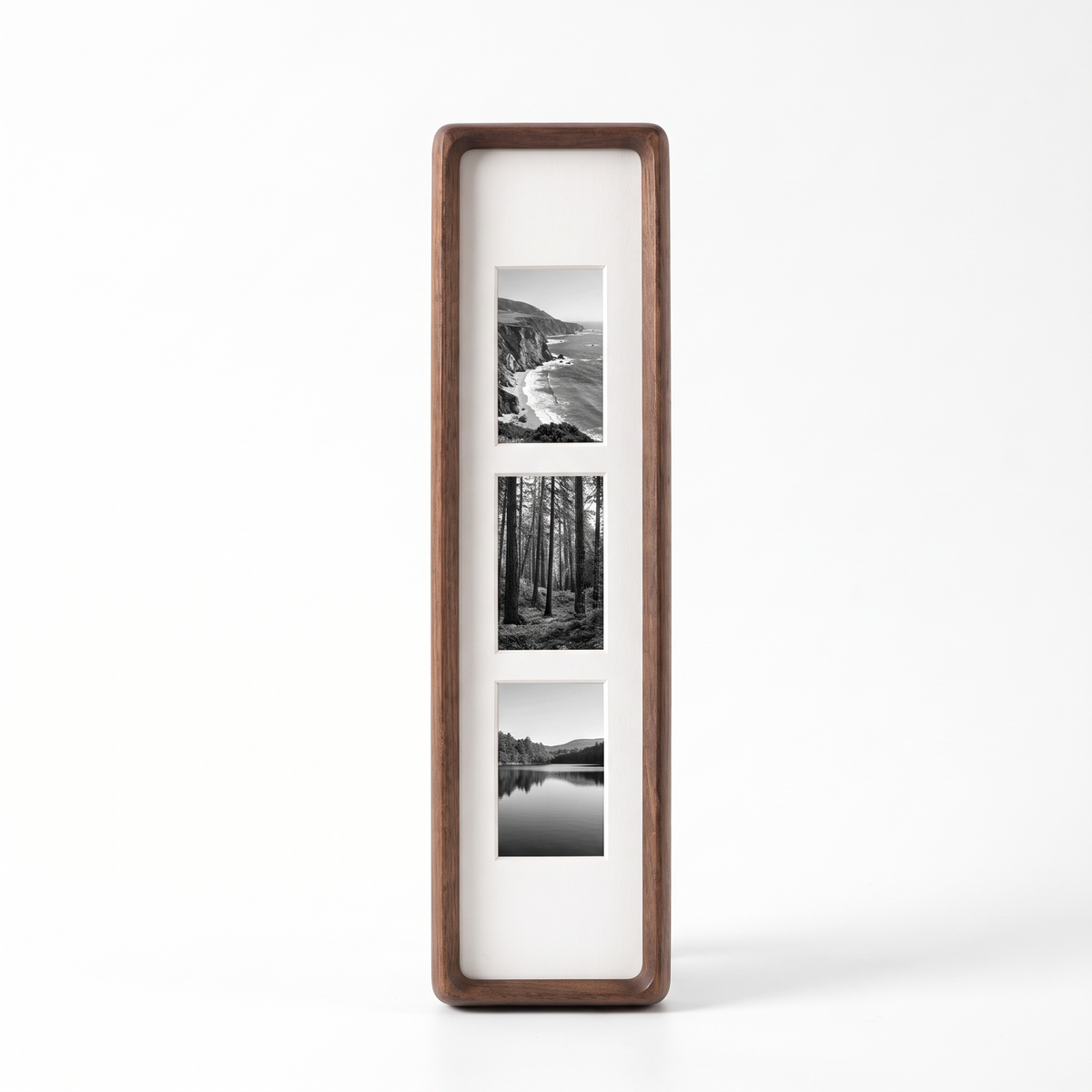 Holstebro walnut photo strip frame