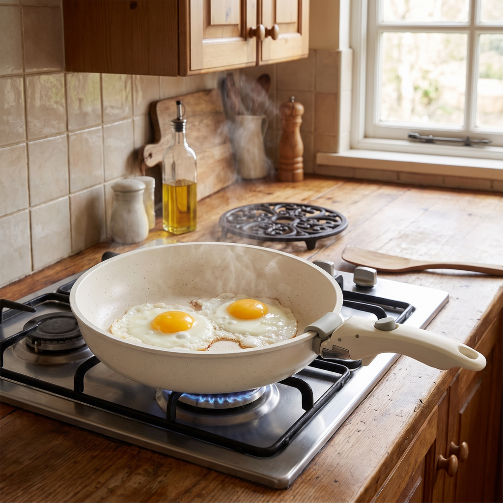 Arvika frying pan on the hob