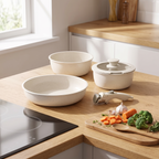 Arvika pans on a kitchen worktop