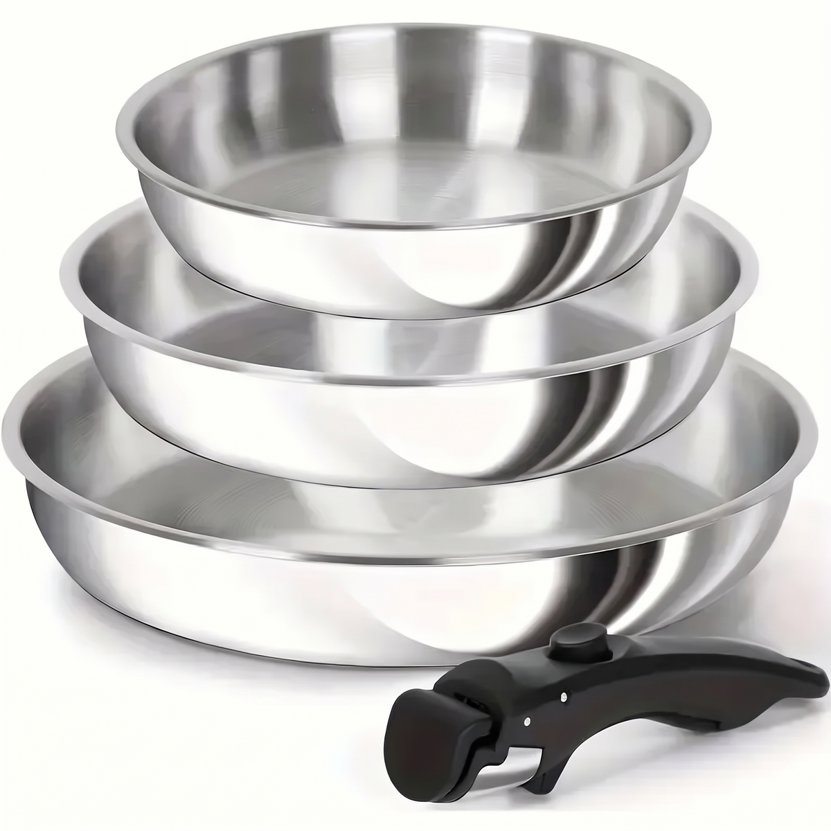 Wetzlar tri ply stainless steel pan set