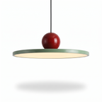 Vadstena flat disc pendant, sage green