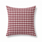 Laholm cushion cover, burgundy gingham