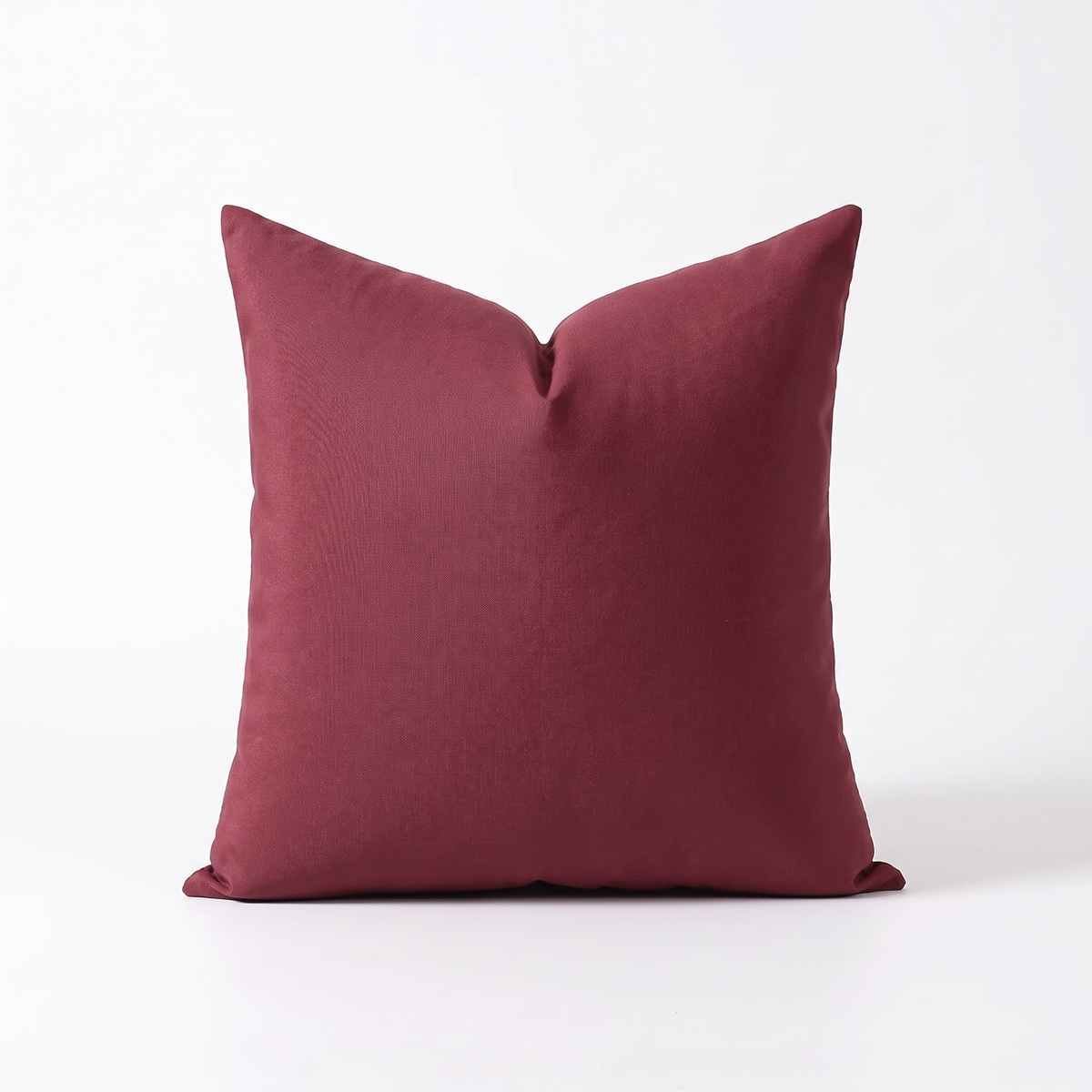 Laholm cushion cover, plain burgundy