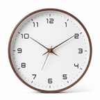 Gutersloh wooden wall clock, dark wood