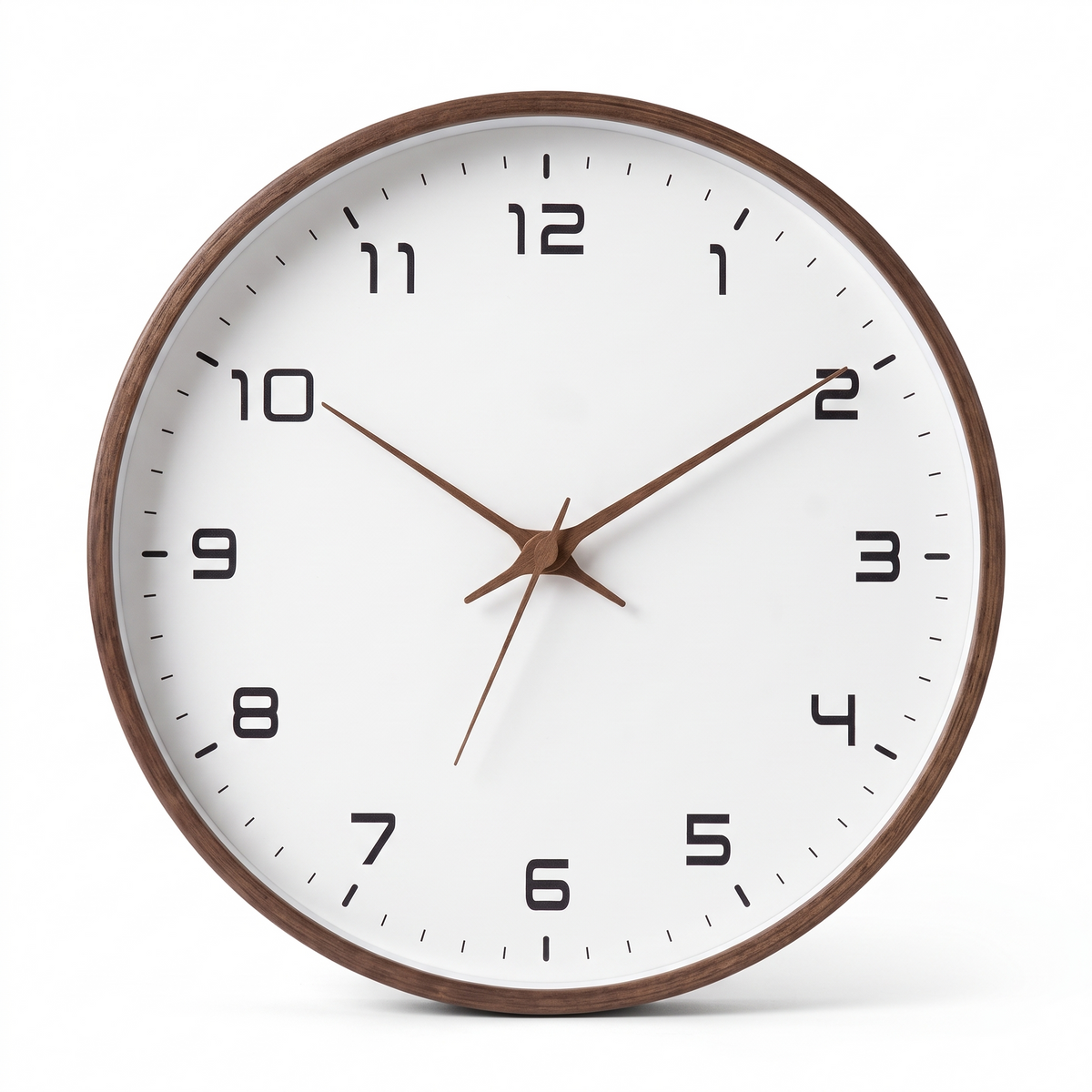 Gutersloh wooden wall clock, dark wood