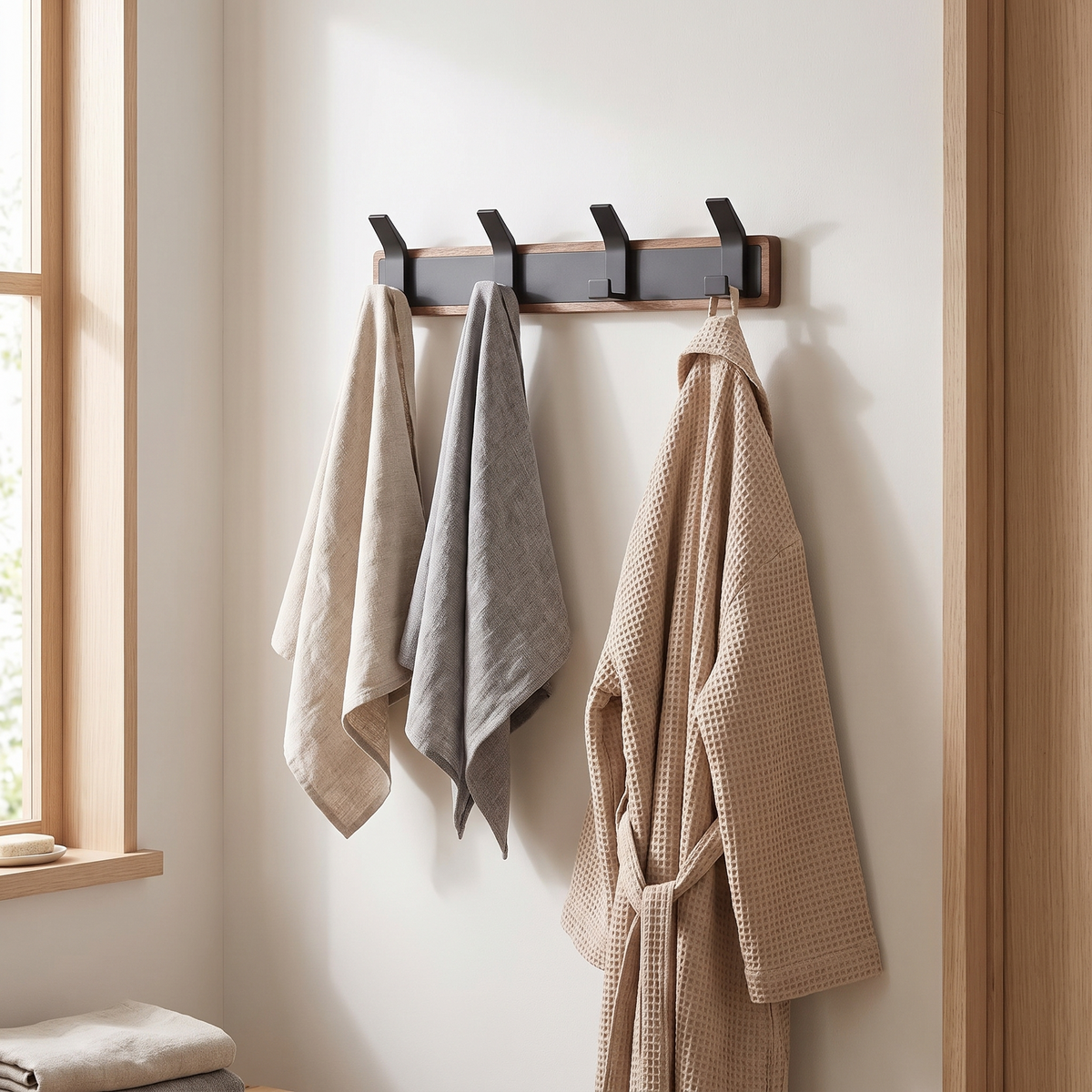 Lemgo hook rail in a bathroom