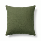 Ljungby linen cushion cover, moss green