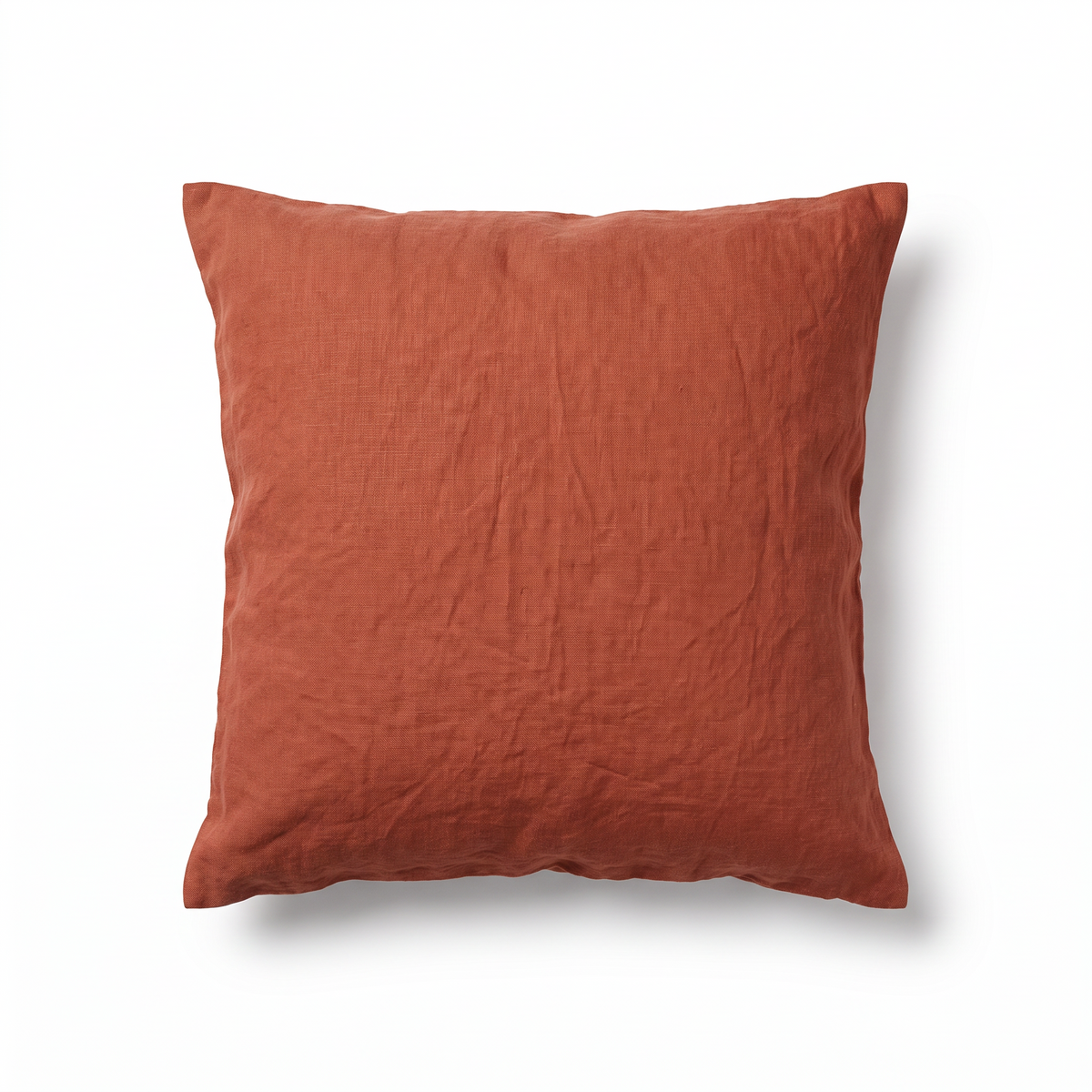 Ljungby linen cushion cover, rust red