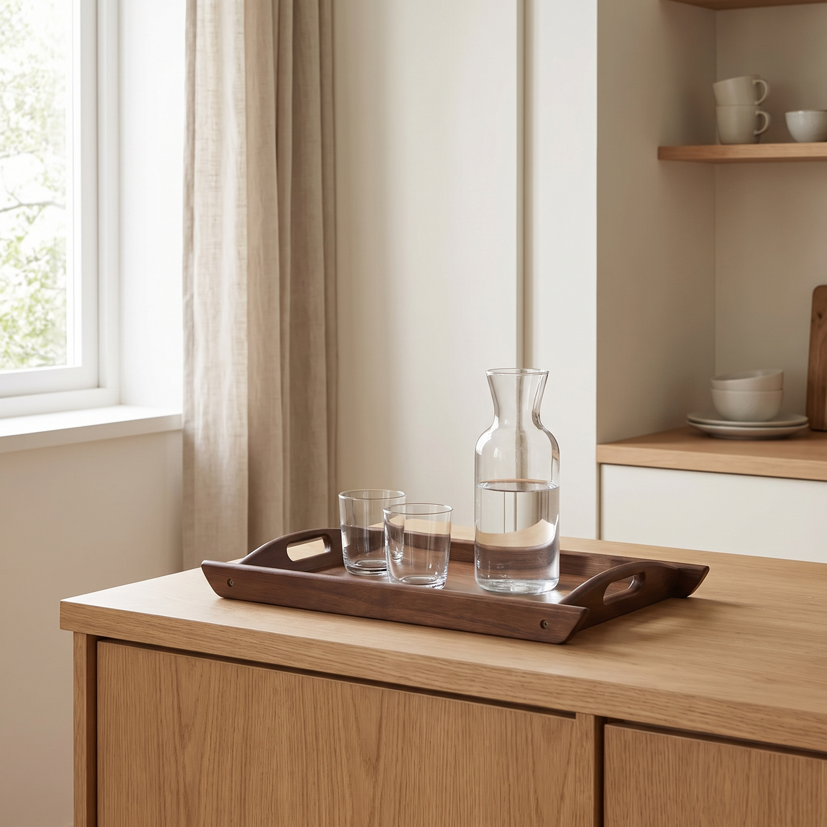 Tonder tray on a kitchen counter