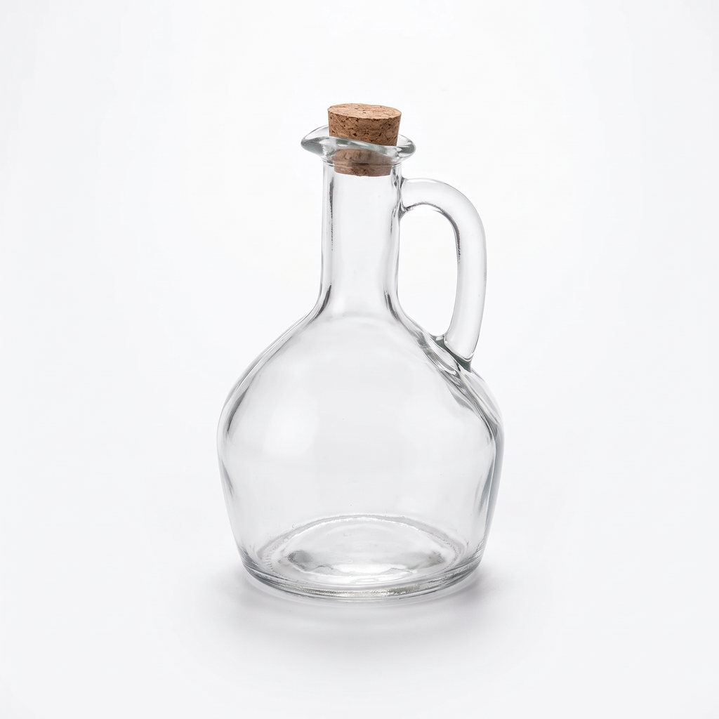 Kappeln glass oil jug with cork stopper
