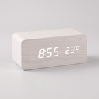 Verden wireless charging clock in white