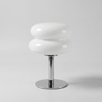 Detmold glass mushroom lamp in white