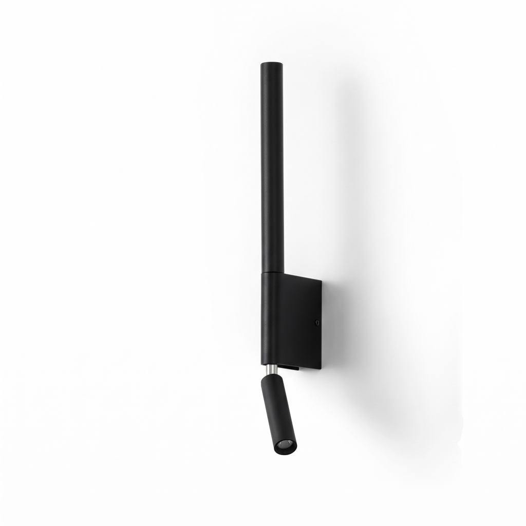 Aurich linear wall light in black