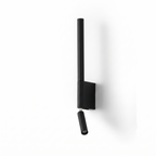 Aurich linear wall light in black