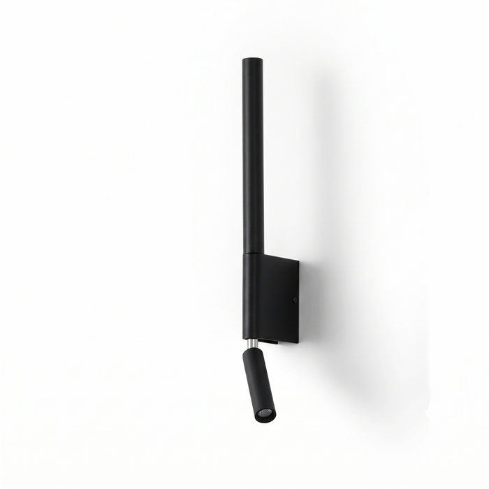 Aurich linear wall light in black