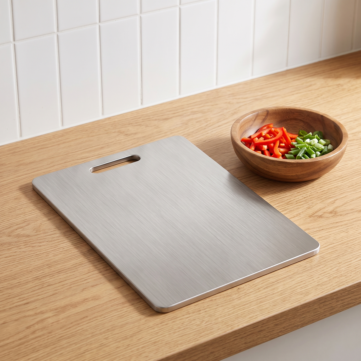 Xanten chopping board in a kitchen