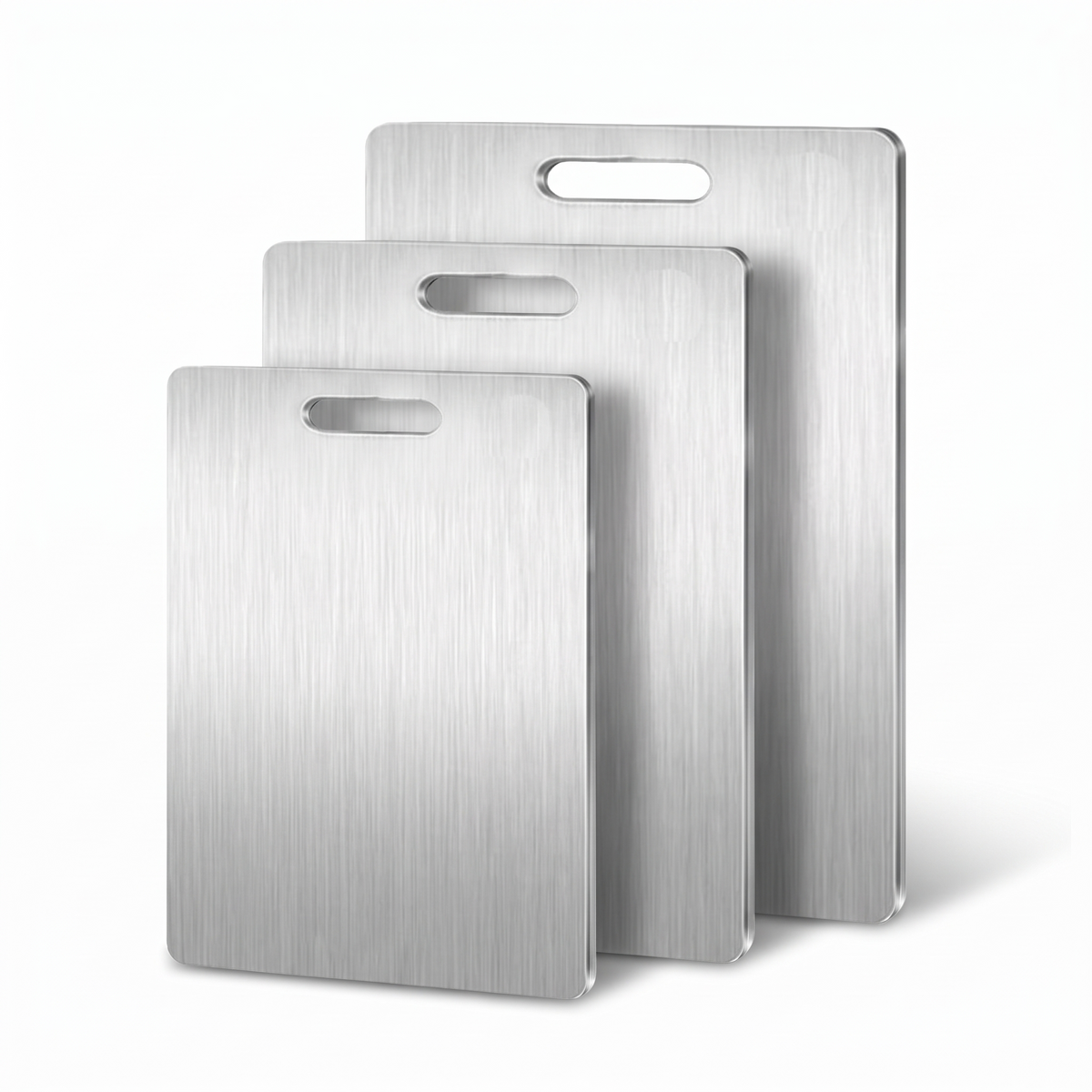Xanten stainless steel chopping boards, set of three