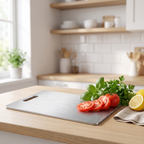 Xanten chopping board with sliced tomatoes and herbs