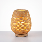 Hobro woven bamboo table lamp