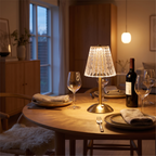 Kragero cordless lamp on a dining table