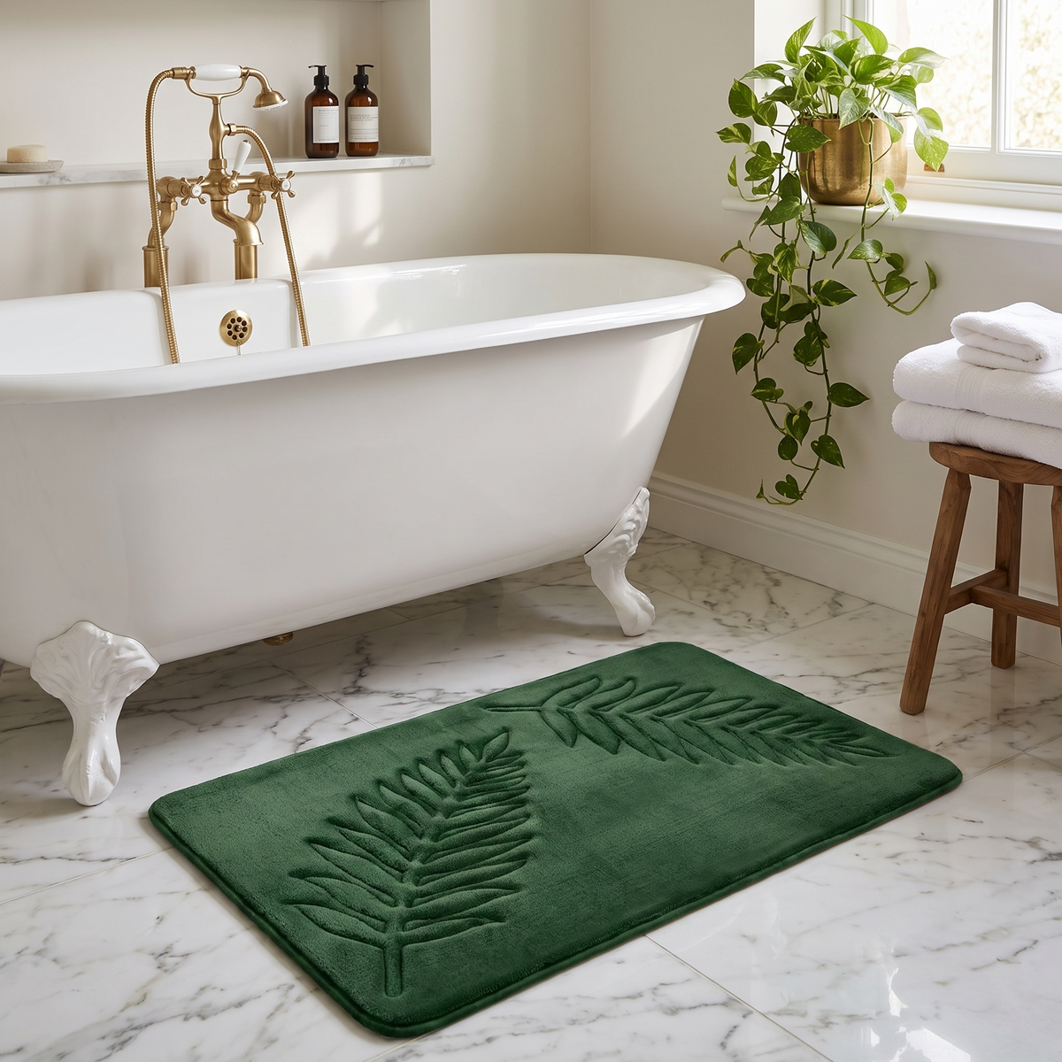 Gjovik bath mat in a bathroom