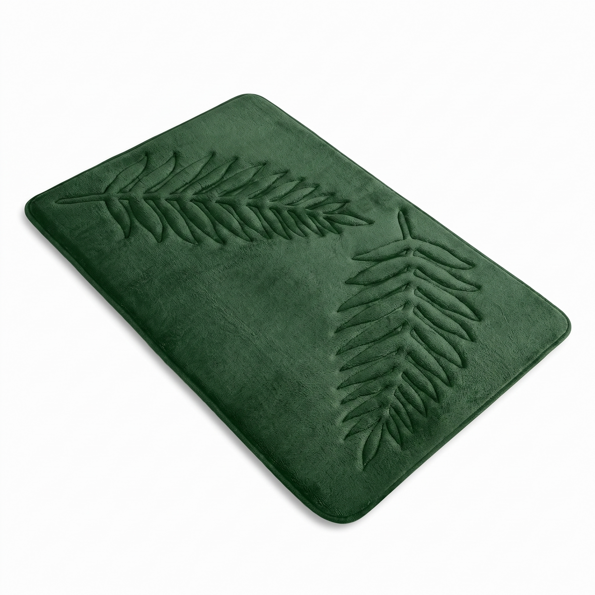Gjovik Leaf Memory Foam Bath Mat, technical drawing