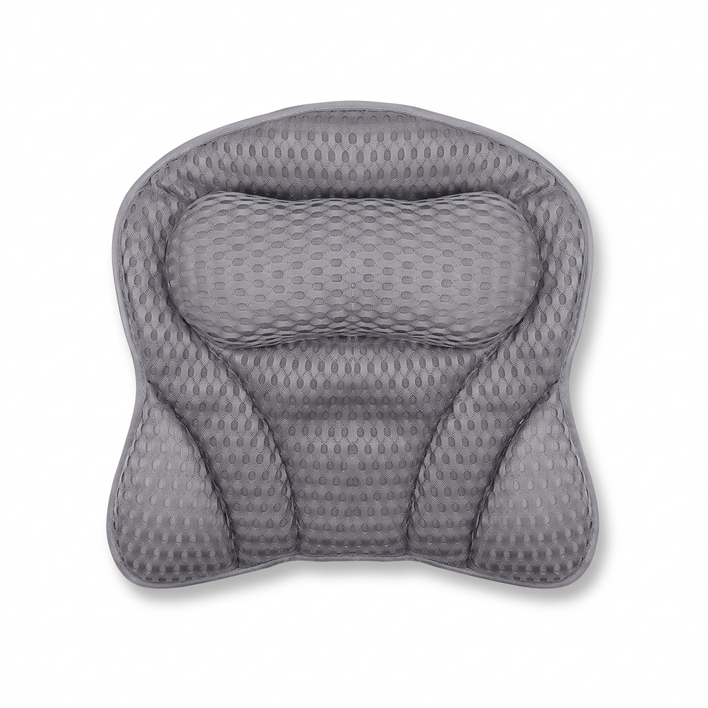 Skovde spa bath pillow in grey