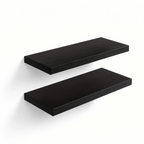Egersund floating shelves in black, set of two