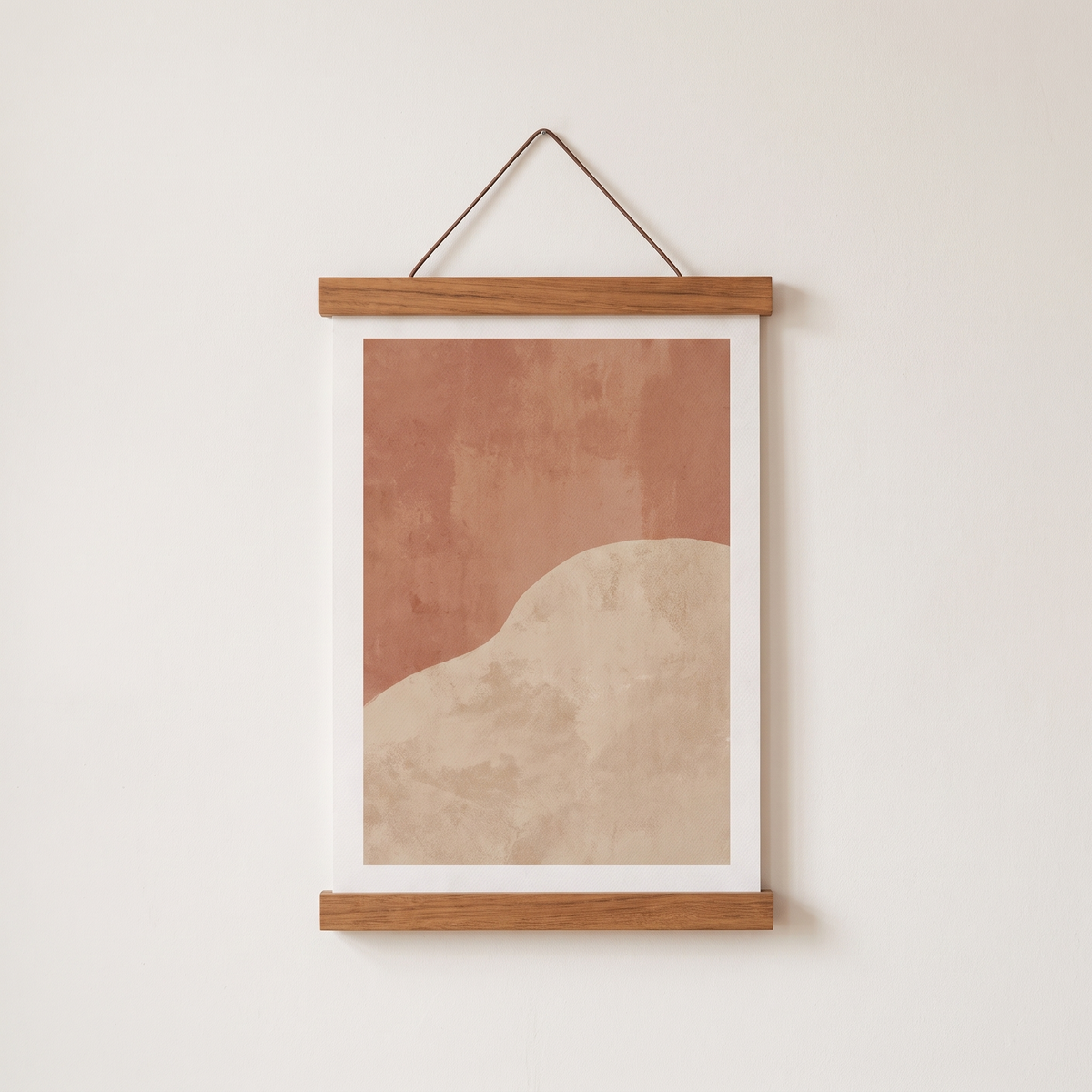 Tisvilde poster hanger in teak tone