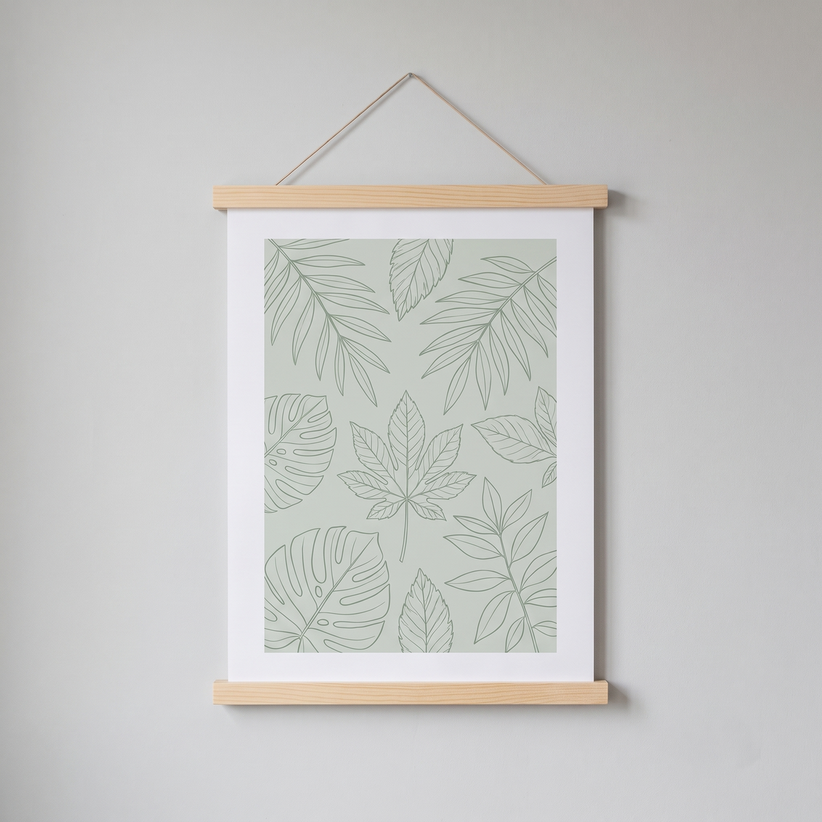 Tisvilde poster hanger in natural pine