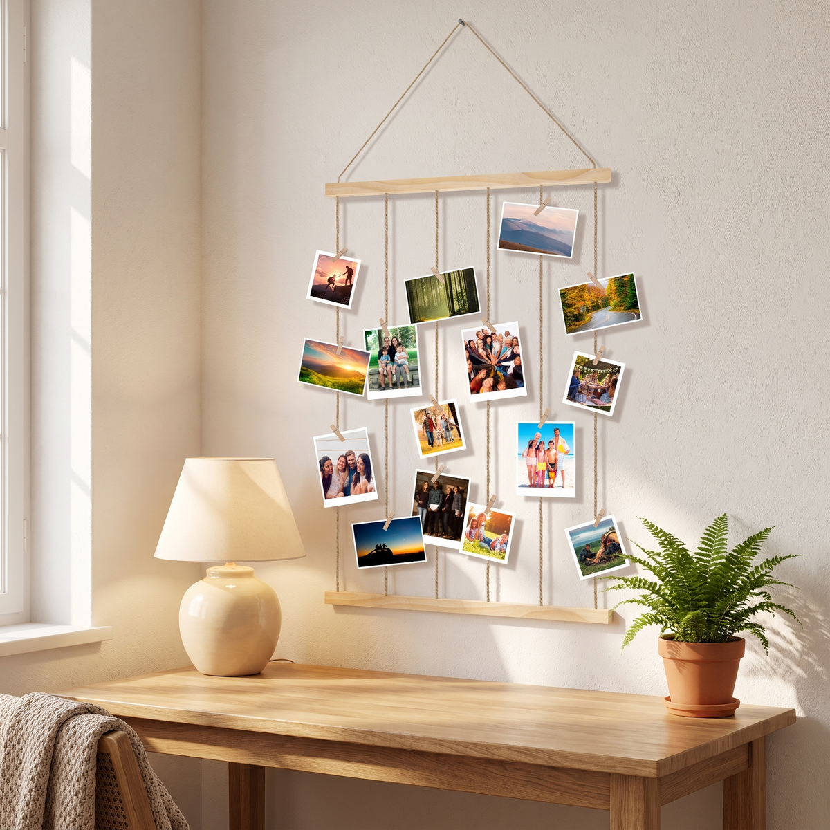 Lokken photo display above a desk