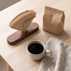 Odder filter holder with coffee and beans