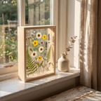 Kerteminde shadow box on a windowsill