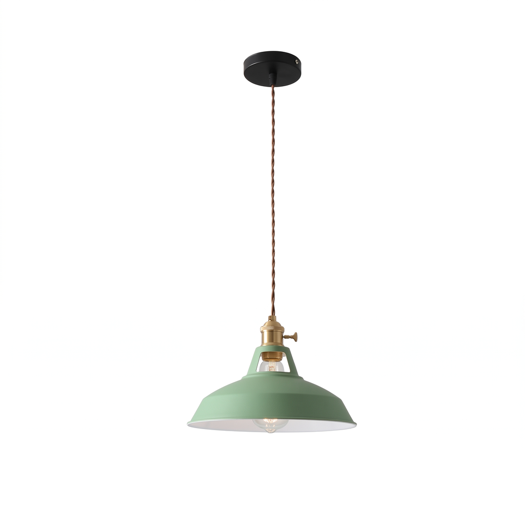 Smogen enamel dome pendant in sage