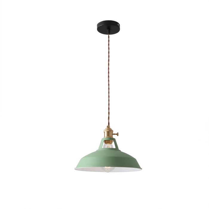Smogen enamel dome pendant in sage