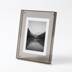 Nysted acrylic photo frame in smoke grey