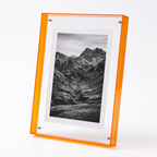Nysted acrylic photo frame in orange