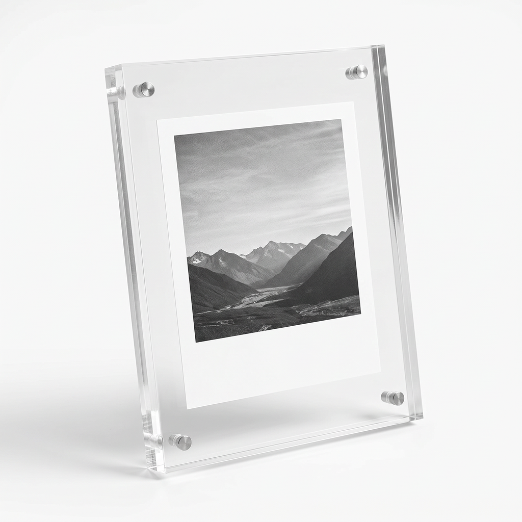 Nysted acrylic photo frame in clear