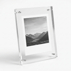Nysted acrylic photo frame in clear