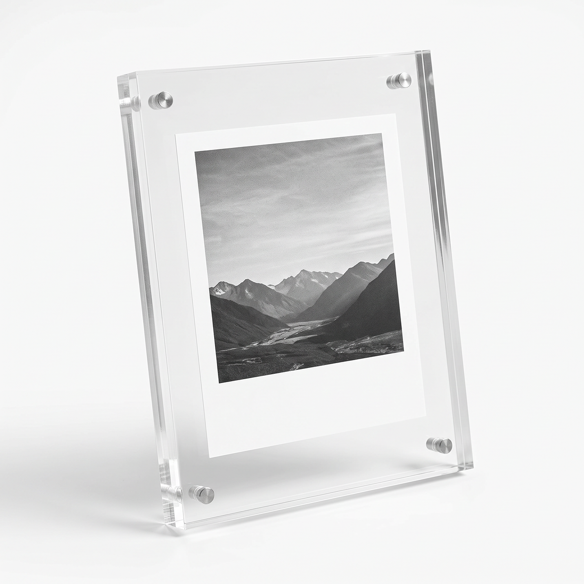 Nysted acrylic photo frame in clear