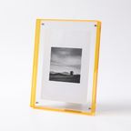 Nysted acrylic photo frame in yellow