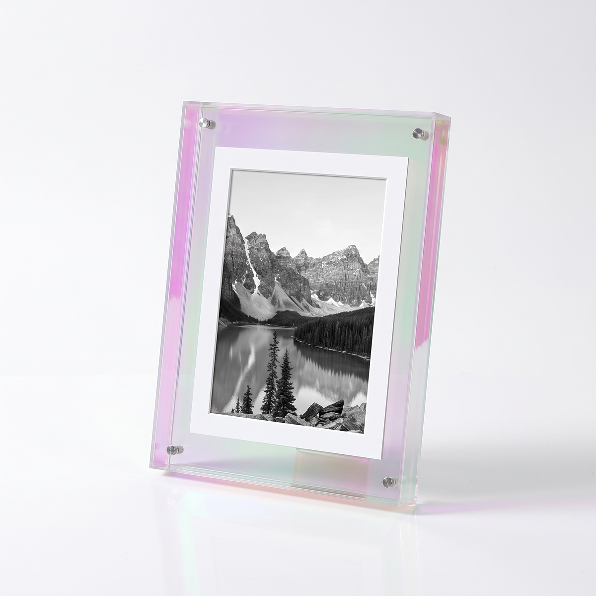 Nysted acrylic photo frame in rainbow