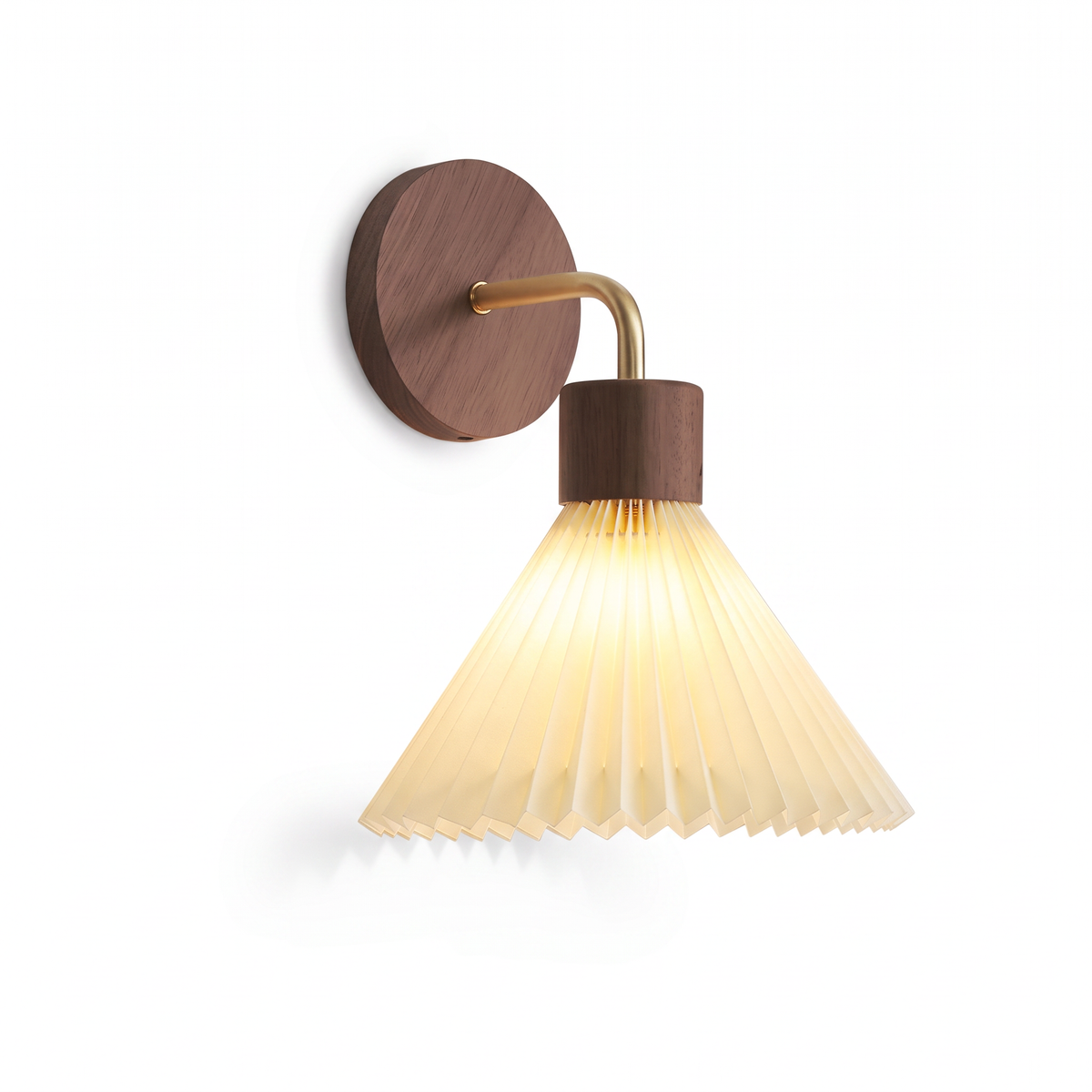 Elverum wall light, Walnut, Compact