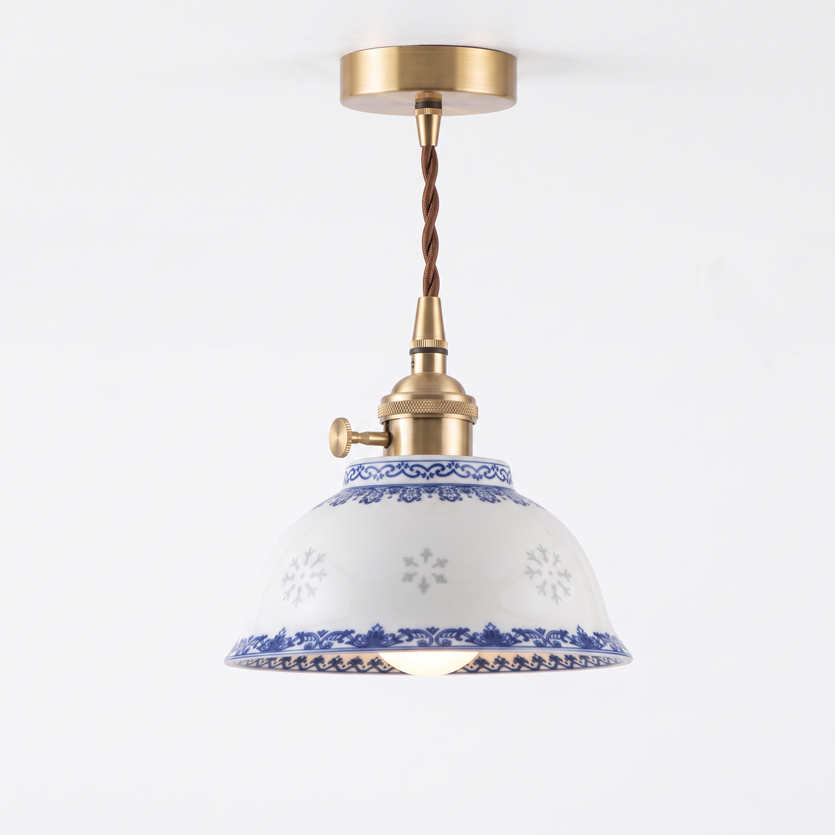 Ringsted ceramic pendant, Banded Bowl, 15cm
