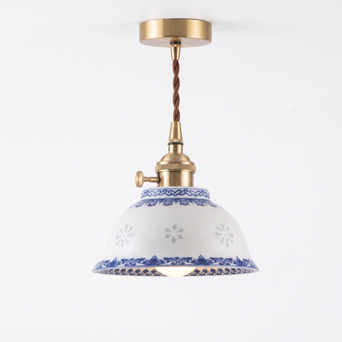 Ringsted ceramic pendant, Banded Bowl, 15cm