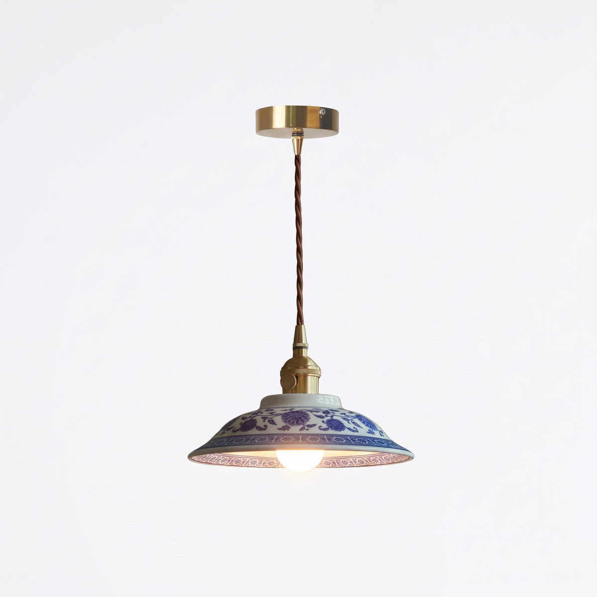 Ringsted ceramic pendant, Floral Flare, 20.5cm