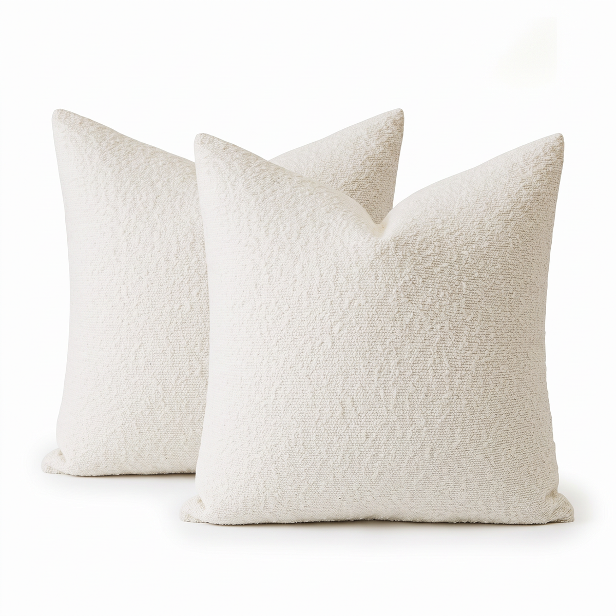 Vetlanda boucle cushion covers, Ivory