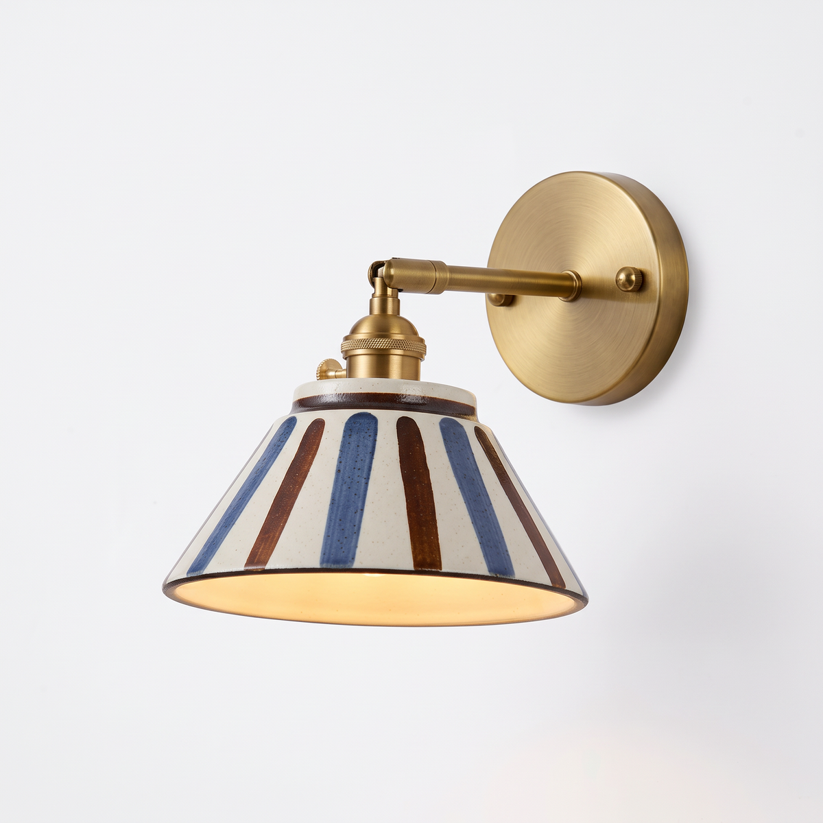 Levanger ceramic wall light, Painted Stripe