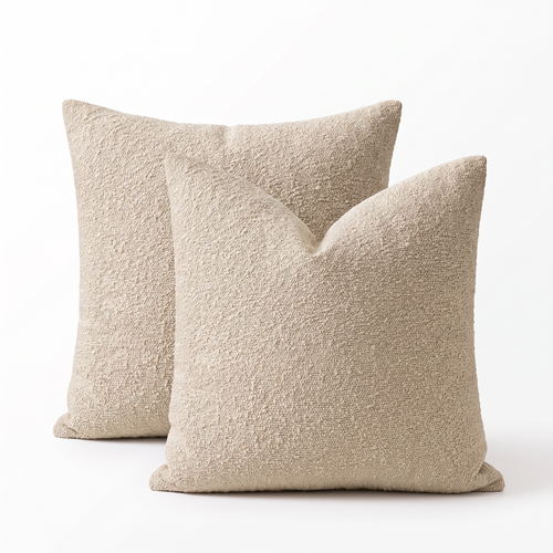 Vetlanda boucle cushion covers, Oatmeal