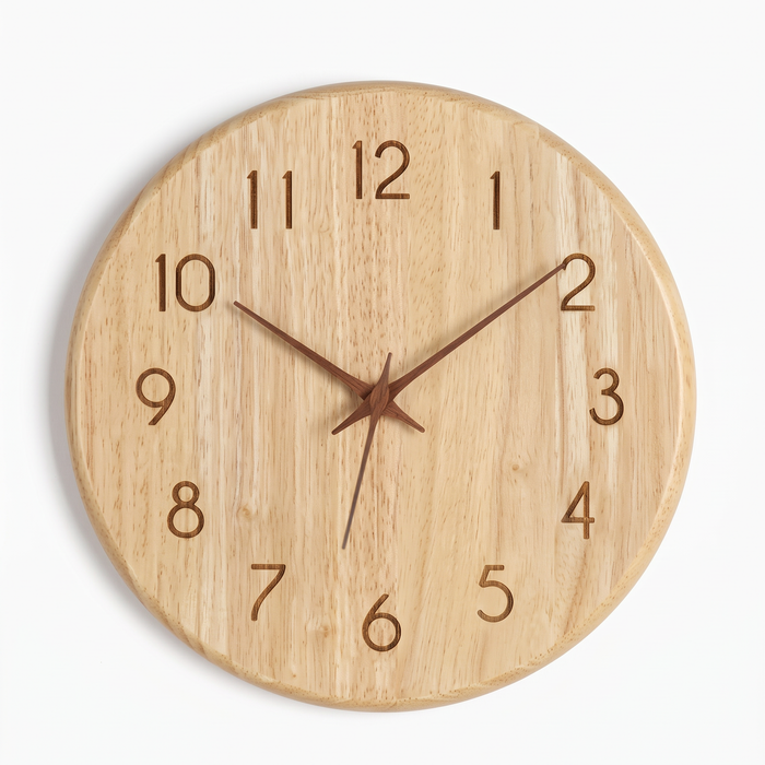 Kongsberg solid wood wall clock, Numerals